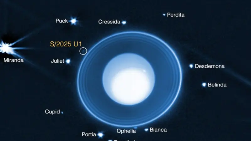 New Moon Discovered Orbiting Uranus with NASA’s Webb Telescope