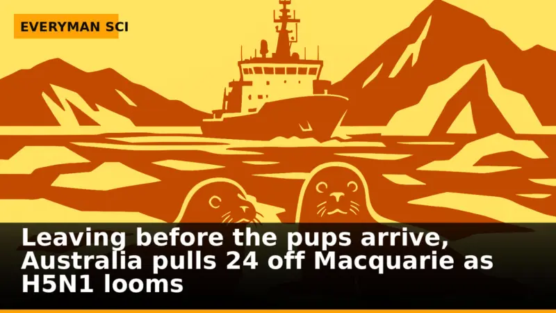 Leaving before the pups arrive, Australia pulls 24 off Macquarie as H5N1 looms