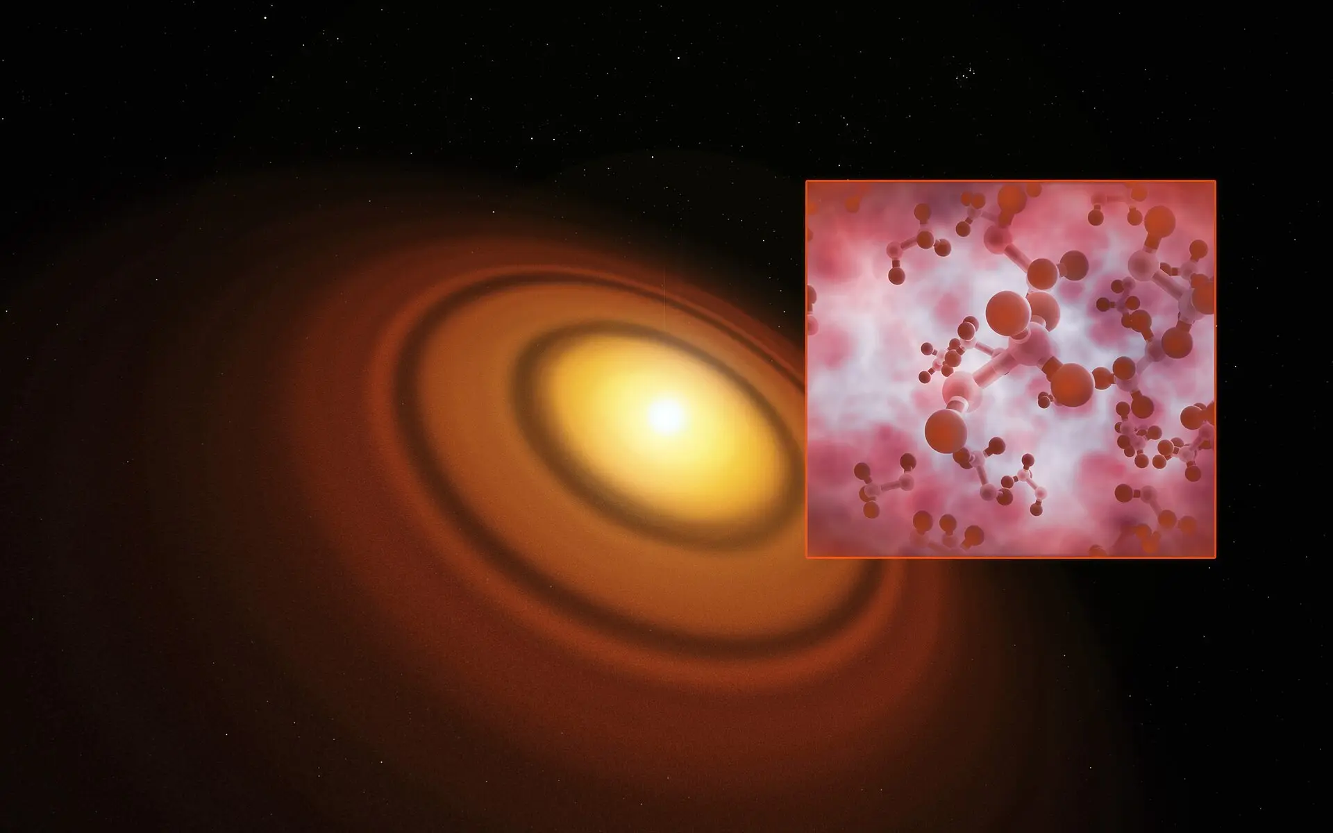 Astronomers catch the youngest known planet, under a million years old and 55 AU from its star