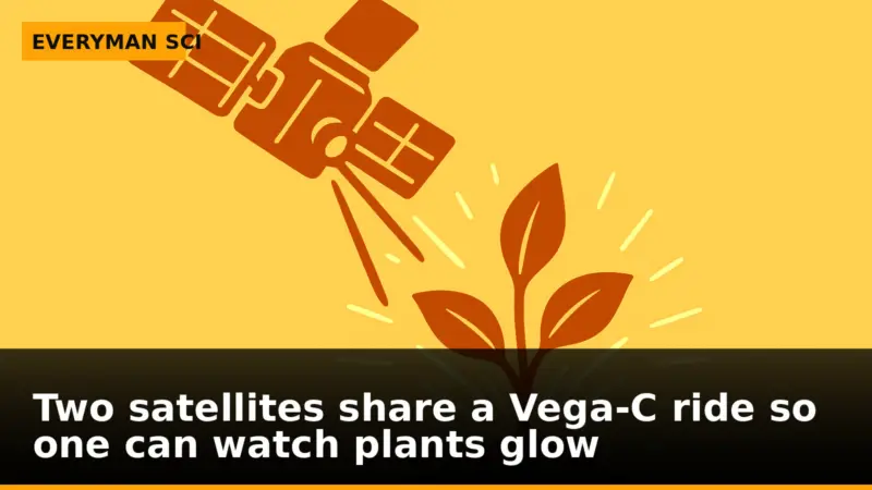 Two satellites share a Vega‑C ride so one can watch plants glow