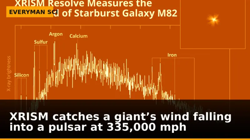 XRISM catches a giant’s wind falling into a pulsar at 335,000 mph