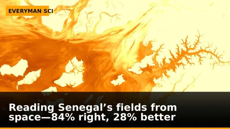 Reading Senegal’s fields from space—84% right, 28% better