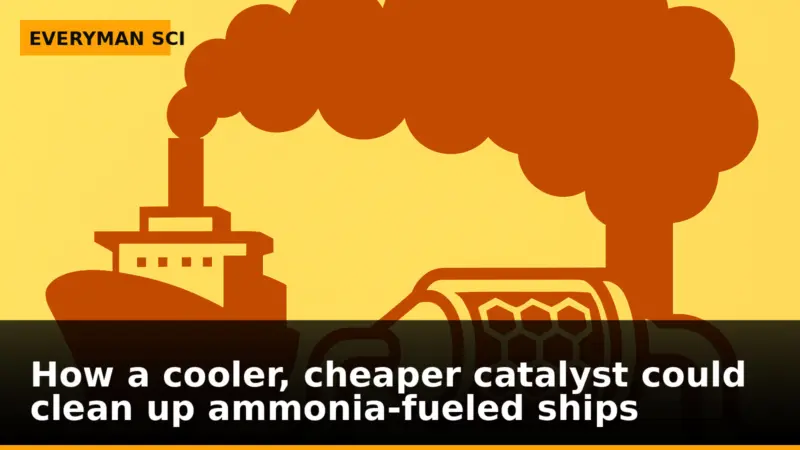 How a cooler, cheaper catalyst could clean up ammonia-fueled ships